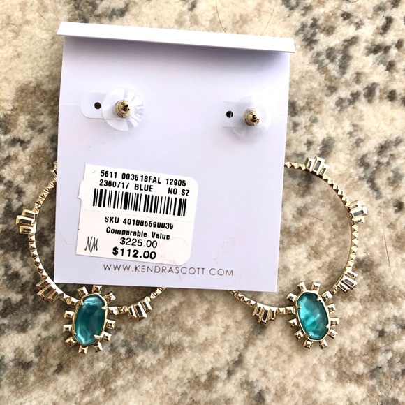 ✨NWT Kendra Scott Gareth Front Drop Hoop Earrings✨ - Picture 4 of 4